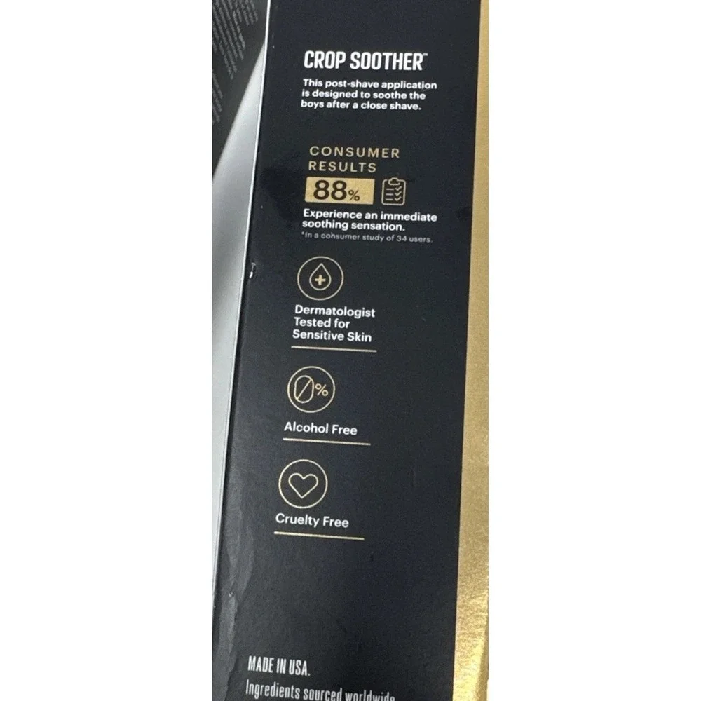 Manscaped Crop Soother Groin Grooming Aftershave Lotion Soothing Relief , 2oz Ea